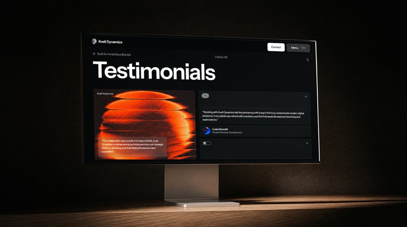 Kvell Dynamics: Testimonials